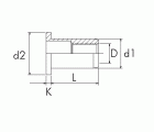TUERCA REMACHABLE INOX BRALO LISA CABEZA ANCHA